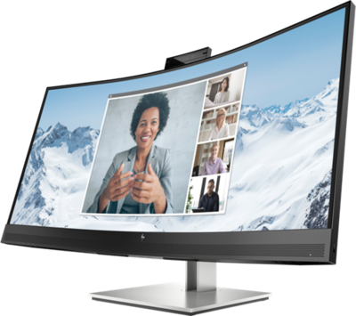 HP E34M Monitor (40Z26AA) - 34.0" WLED 3440 x 1440 ,21:9, 3000:1, 400cd/m2, 5ms, HDMI,DP, VESA USB-C, 2 év garancia, Ezüst színben