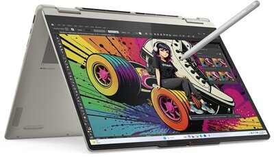Lenovo Yoga 7 2 in 1 83JR002FHV - 14" WUXGA Touch, Ryzen AI 5-340, 16GB, 512GB SSD, Microsoft Windows 11 Home - Kagylóbézs Átalakítható Laptop 3 év garanciával