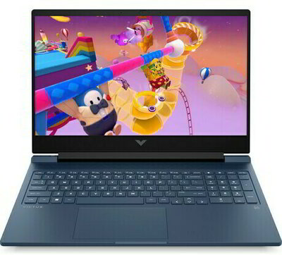HP Victus 15 fa2012nh B98MYEA - 15,6" FullHD, Core i5-13500H, 16GB, 512GB SSD, nVidia GeForce RTX 2050 4GB, DOS - Kék Gamer Laptop 3 év garanciával