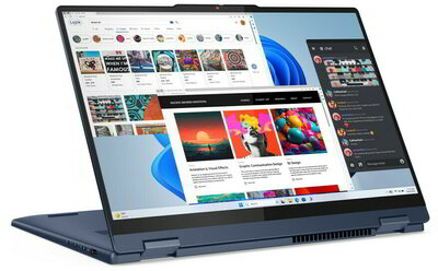 Lenovo IdeaPad 5 2-in-1 - 83KT001GHV 14" WUXGA Touch, AMD Ryzen AI 5 340 , 16GB, 512GB SSD, DOS - kék átalakítható Laptop 3 év garanciával