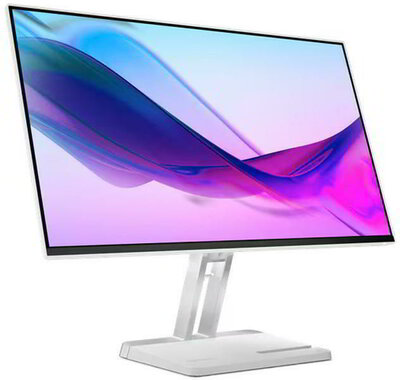 Lenovo ThinkVision L27-4B Monitor (67CBKAC1EU) - 27" WLED 1920X1080,16:9, 3000:1, 300cd/m2, 4ms, HDMI,VGA, VESA 3 év garancia, Fehér színben