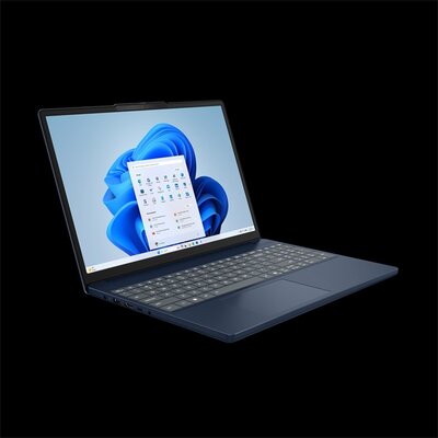 Lenovo IdeaPad Slim 3 - 83K7007CHV - 15.1" WQXGA, AMD Ryzen 5 7535HS, 24GB, 512GB SSD, DOS - Kék Laptop 3 év garanciával