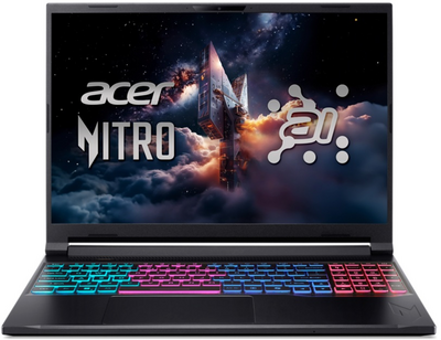 Acer Nitro V 16S AI ANV16S-61-R09N NH.QXSEU.005 - 16" WQXGA, Ryzen AI 7-350, 16GB, 1TB SSD, nVidia GeForce RTX 5050 8GB, DOS - Fekete Gamer Laptop 3 év garanciával