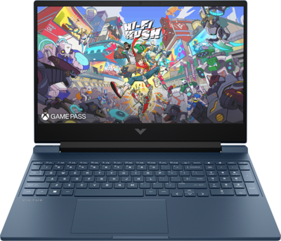 HP Victus 15 B98N8EA - 15,6" FullHD, Ryzen 5-8645HS, 16GB, 512GB SSD, nVidia GeForce RTX 4050 6GB, DOS - Kék Gamer Laptop 3 év garanciával