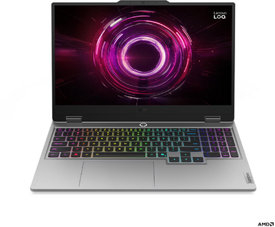 Lenovo LOQ 15 83JG002UHV - 15.6" FullHD, Ryzen 7-250, 16GB, 1TB SSD, nVidia GeForce RTX 5060 8GB, DOS - Szürke Gamer Laptop 3 év garanciával