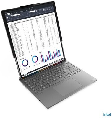 Lenovo ThinkBook Plus Rollable, 21TR000JRM - 14.0" WQXGA, Intel Ultra 7 258V, 32GB, 1TB SSD, Microsoft Windows 11 Professional Eng- Szürke Üzleti Dupla kijelzős Laptop 3 év garanciával