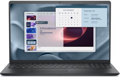 Dell Pro 15 Essential PV15250-7 - 15,6" FullHD, Core 3-100U, 8GB, 1TB SSD, Microsoft Windows 11 Professional - Fekete Üzleti Laptop 3 év garanciával (verzió)