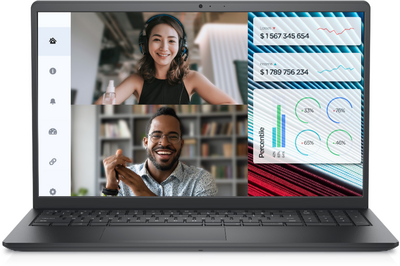 Dell Vostro 15 3520 - 15,6" FullHD, Core i5-1235U, 8GB, 512GB SSD, DOS - Fekete Üzleti Laptop 3 év garanciával