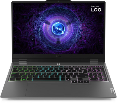 Lenovo LOQ 15 83DV01E6HV - 15,6" FullHD, Core i5-13450HX, 16GB, 512GB SSD, nVidia GeForce RTX 3050 6GB, DOS - Szürke Gamer Laptop 3 év garanciával