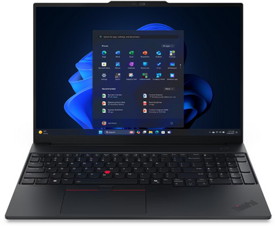 Lenovo Thinkpad E16 Gen3 21SR009RHV - 16" WQXGA, Core Ultra 5-135H, 16GB, 512GB SSD, DOS - Fekete Üzleti Laptop 3 év garanciával