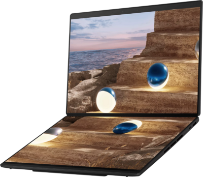 Asus Zenbook Duo UX8407AA-SN080W - 14" 2,8K Touch, Core Ultra 9-386H, 32GB, 1TB SSD, Microsoft Windows 11 Home - Szürke Ultrabook 3 év garanciával