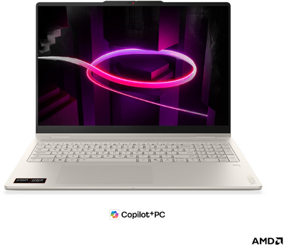 Lenovo Yoga 7 2 in 1 83TF003FHV - 16" WUXGA Touch, Ryzen AI 5-435, 16GB, 512GB SSD, DOS - Seashell színű Átalakítható Laptop 3 év garanciával