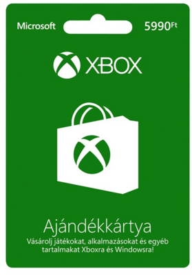 MS Xbox 360 Live Feltöltőkártya - 5990 Ft