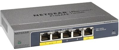 Netgear ProSAFE Plus 5-Port Gigabit PoE Switch - Ezüst