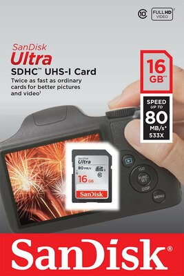SanDisk Ultra SDHC 16GB Class 10 UHS-I, Memóriakártya