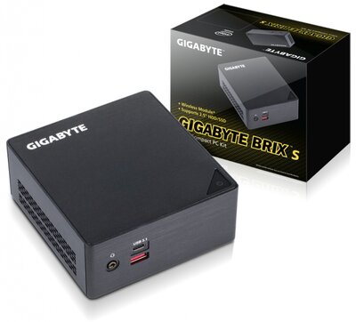 Gigabyte GB-BSI5HA-6200 BRIX Mini PC - Fekete