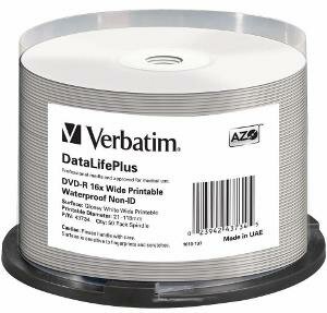 Verbatim 43734 DataLifePlus DVD-R lemez Hengerdoboz 50db