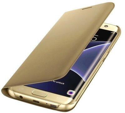 Samsung EF-WG935PFEGWW Galaxy S7 Edge Flip tok 5.5" - Arany