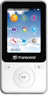 Transcend MP710 mp3 lejátszó 8 GB - Fehér