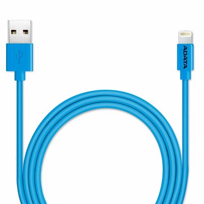 ADATA Lightning és USB adat- és töltőkábel 1m kék (AMFIPL-100CM-CBL)