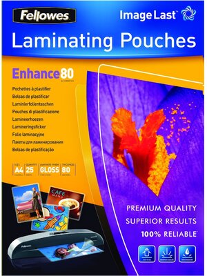 Fellowes lamináló fólia 80µ A4 25 db