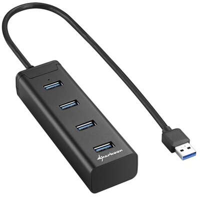 Sharkoon USB Hub - 4 port Aluminium