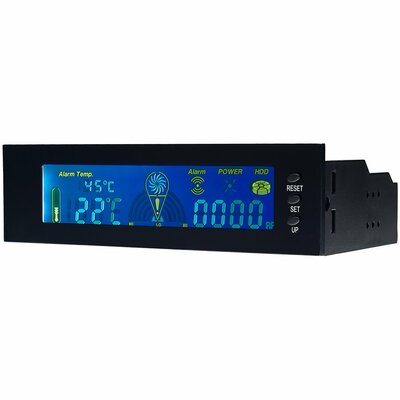 Akyga AK-CA-25 Ventilátor szabályzó előlapi panel - 5.25" Fekete