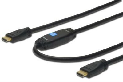 Assmann HDMI M - HDMI M Adapterkábel (ethernet) Fekete 10m