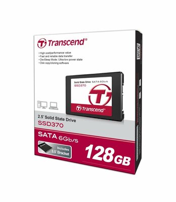 Transcend 2.5" SSD SATA III 128GB Solid State Disk SSD370
