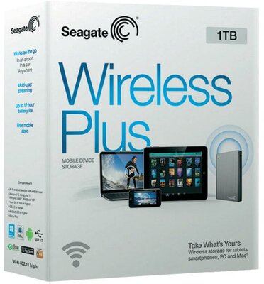 Seagate 1TB 2.5 USB3.0 és Wifi vezeték nélküli külső HDD