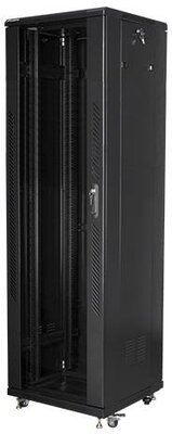 Lanberg 19" szabadonálló rack szekrény 42U/600x600mm - fekete