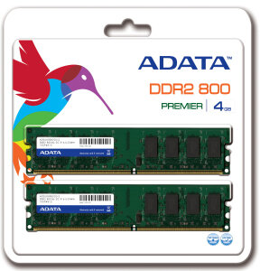 ADATA 2x2GB 800MHz DDR2 CL6 DIMM 1.8V