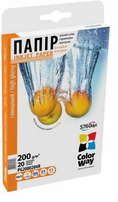 ColorWay Fotópapír , fényes 200g, 10×15, 20 lap