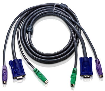 Aten 2L-1003P/C PS/2-VGA KVM kábel - 3m