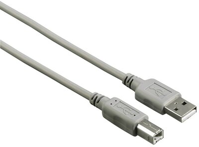 Hama 29100 USB-A M - USB-B M Adapterkábel 3m - Szürke