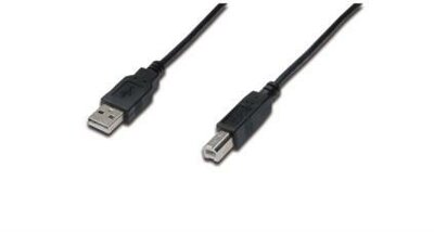 Assmann USB 2.0 M - USB-B 2.0 M Adapterkábel 1m Fekete