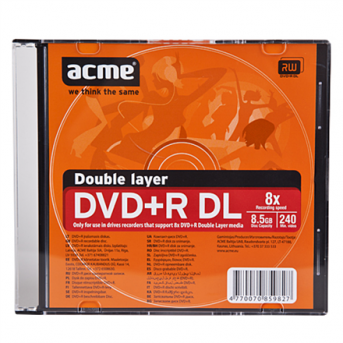 Acme DVD+R DL DVD lemez Slim tok