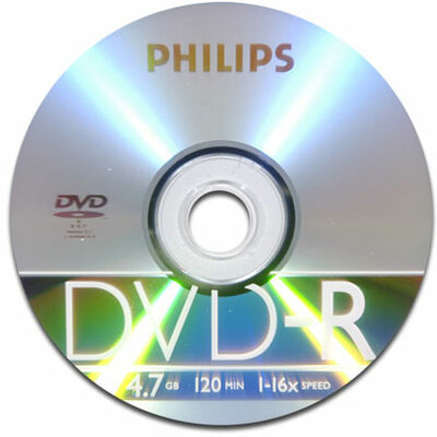Philips DVD-R lemez papírtasak