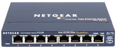Netgear FS108-300PES 8-port ProSafe Desktop Switch - Sötétkék