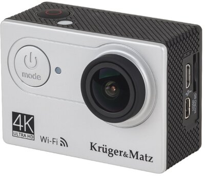 Krüger & Matz KM0197 WIFI 4K Akciókamera Ezüst