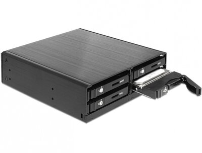 Delock 5.25” hordozható rack 4 x 2.5” SATA HDD / SSD-hez