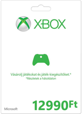 Xbox360 Live feltöltőkártya