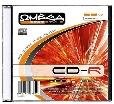Omega CD-R Freestyle CD lemez Slim tok