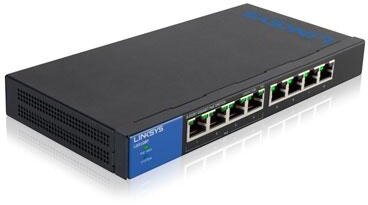 LINKSYS Gigabit Smart PoE Switch 8-port LGS308