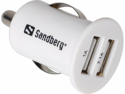Sandberg 440-40 Mini autós töltő 1A+2.1A (2x USB)