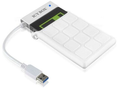 RaidSonic IcyBox IB-AC6032-U3 2.5" SSD/HDD SATA -> USB 3.0 adapter Fehér