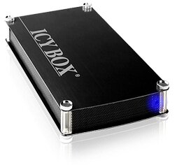 Icy Box 3,5" merevlemez ház, SATA 1x USB 3.0, fekete