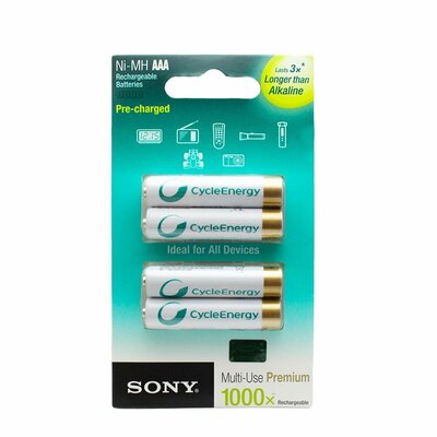 Sony NI-MH AAA 800MAH Újratölthető akkumulátor 4db