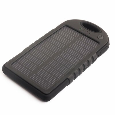PowerNeed S5000B Micro-USB Napelemes töltő (5V/5000mAh) - Fekete