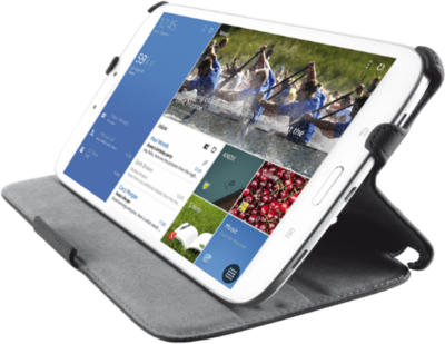 Trust Stile Kihajtható Tablet tartó 7" Galaxy Tab4-hez, Fekete